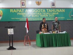 Kasrem 012/TU Buka Secara Resmi RAT Koperasi Kartika Teuku Umar Tutup Buku 2023