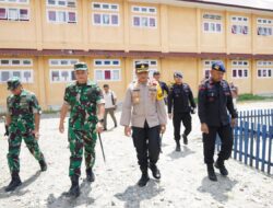 Ciptakan Keamanan dan kondusif Dandim Bersama Danrem 012/TU Kapolres dan Danyon Brimob C Tinjau TPS di wilayah Kabupaten Nagan Raya