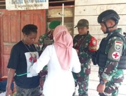 Bersama Puskesmas, Pos Jila Satgas Pam Obvitnas PT. FI bantu layanan posyandu warga Desa Jila