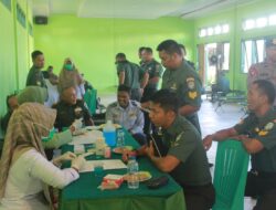 Sambut HUT Persit ke-78 Seluruh Instansi Laksanakan Donor Darah di Makodim 0116/Nagan Raya