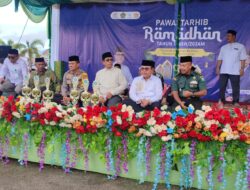 Kasdim 0105/Abar Hadiri Pawai Tarhib Ramadhan 1445 H/2024 M Di Masjid Agung Baitul Makmur Meulaboh