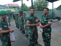 Sambut Ramadhan, Dandim 0105/Abar Bagikan Daging Meugang Kepada Prajurit Secara Simbolis