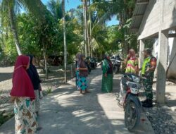 Babinsa Posramil Suka Makmue Laksanakan Komsos dengan Ibu ibu Desa binaan