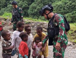 TNI Bersama Masyarakat, Satgas Pam Obvitnas PT. Freeport Indonesia Yonif 116/Garda Samudra Rutin Laksanakan Komsos dengan warga Banti