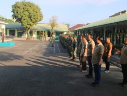 Dandim 0105/Abar Pimpin Upacara Bendera Bulanan Sekaligus Membacakan Amanat Pangdam IM