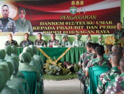 Danrem 012/TU Ajak Prajurit dan Persit Kodim 0116/Nara Bersyukur dan Beribadah