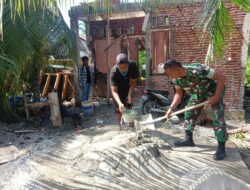 Babinsa Koramil 04/Mrb Di Tengah Menjalankan Ibadah Puasa Tetap Semangat Melaksanakan Pembinaan Teritorial Di Desa Binaan