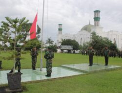Dandim 0116/Nagan Raya Pimpin Upacara Bendera Mingguan di Bulan Ramadhan