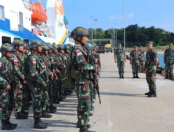 Danrem 012/TU Pimpin Pelepasan Prajurit TNI Pam Pulau Terluar