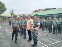 Pasca Dinas Cuti Lebaran, Kodim 0105/Abar Melaksanakan Apel Perdana Dan Halal Bihalal