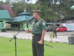 Dandim 0116/Nagan Raya bacakan Amanat Panglima TNI pada Upacara 17 an di Makodim