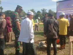 Danramil 04/Meureubo Diwakili Babinsa Menghadiri Acara Groundbreaking Pembangunan Gedung Pusat Edukasi Tsunami Di UTU