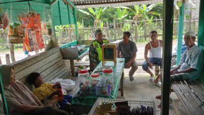 Kencangkan Ikatan Tali Silaturahmi, Babinsa Posramil 05/PC Duduk Bersama Warga Binaan Di Wilayah
