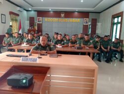 Kementerian RI Menggelar Pelatihan TOT Secara Daring, Babinsa Jajaran Kodim 0105/Abar Terhubung Via Zoom Meeting