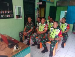 Antisipasi Darurat Pangan Nasional seluruh Babinsa Laksanakan Zoom Meting Training Off Trainers (TOT)
