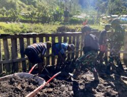Tradisi Bakar Batu dalam rangka Peletakan Batu Pertama Renovasi Gereja Desa Doliningokngin