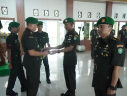 Tongkat Komando Kodim 0105/Abar Resmi Diserahterimakan Dihadapan Danrem 012/TU