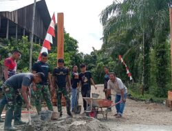 Sasaran Fisik Yang Di Kerjakan Oleh Tim Satgas TMMD Reguler Ke – 120 Kodim 0105/Abar Mengalami Tren Kemajuan Signifikan