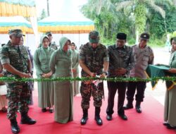 Danrem 012/TU Resmikan Rehab Swakelola Kantor Koramil 0109-03/Gunung Meriah