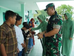 Perhatian dan Kasih Sayang untuk Anak Yatim, Danrem 012/TU Beri Santunan