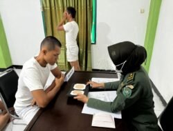 Tim Kesehatan Lakukan Pemeriksaan Kesehatan Pra Werfing Caba PK TNI AD TA. 2024
