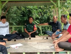 Ngopi Pagi Bareng Warga, Babinsa Ajak Giatkan Kembali Siskamling dan Gotroy