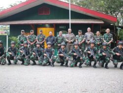 Satgas Yonif 116/Garda Samudra menerima kunjungan Danrem 174/ATW