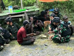 Menjelang Purna Tugas, Personel Pos Tinolok Satgas Yonif 115/ML Berpamitan kepada Masyarakat dan Mengadakan Acara Makan Bersama