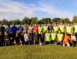 Dandim 0105/Abar Buka Open Turnamen Sepak Bola Ros Araneury Cup Di Lapangan Hijau Desa Peunaga Rayeuk