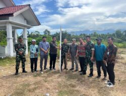 Guna Percepatan penurunan Stunting Dandim 0116/Nagan Raya bersama BKKBN Provinsi Aceh dan Pabandya Bakti Dam IM Tinjau Titik Lokasi Sumur Bor