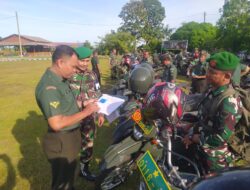 Staf Intel Kodim 0116/Nagan Raya Laksanakan Pengecekan Kelengkapan Kendaraan dinas