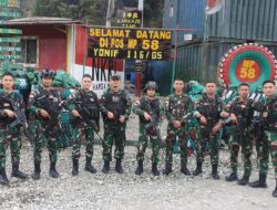 Perwira Hukum Satgas Yonif 116/Garda Samudra Berikan Pengarahan Hukum di akhir penugasan Kepada Prajurit