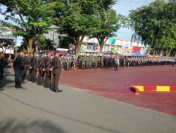 Dandim 0105/Abar Diwakili Pasandi Hadiri Upacara HUT Bhayangkara Ke – 78 Di Polres Aceh Barat