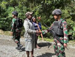 Satgas Yonif 116/Garda Samudra Melaksanakan Komsos Ke Rumah Warga Binaan