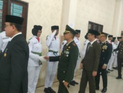 Dandim 0105/Abar Letkol Inf Hendra Mirza, S.E., M.Si., Hadiri Upacara Pengukuhan Paskibra Tingkat Kabupaten