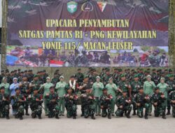 Kasdam IM Wakili Pangdam IM Sambut Kepulangan Satgas Yonif 115/ML.