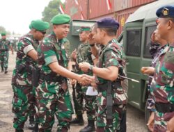 Danrem 012/TU Sambut Prajurit Yonif 115/ML Kembali dari Tugas di Papua
