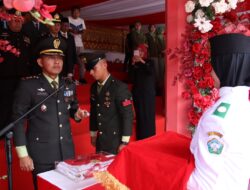 Dandim 0107/Aceh Selatan Pimpin Upacara Penurunan Bendera HUT ke-79 Kemerdekaan Republik Indonesia