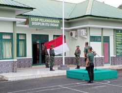 Warisi Semangat Perjuangan Kusuma Bangsa, Kodim 0105/Abar Laksanakan Upacara Bendera Rutin Setiap Senin