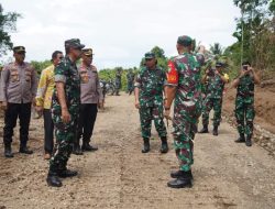 Danrem 012/TU Dampingi Waaster Kasad Tinjau TMMD Reg Ke-121 TA. 2024 Kodim 0114/Aceh Jaya