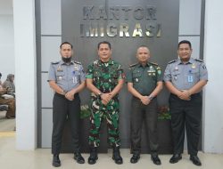Ajang Silaturahmi Antar Instansi, Danrem 012/TU Kunjungi Kantor Imigrasi Aceh Barat