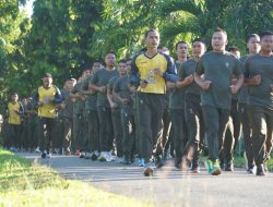 Prajurit Korem Dan Satuan Balak Disjan Korem 012/TU, Olahraga Bersama Dengan Lari Gembira