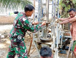 TMMD ke-125 Kodim 0118/Subulussalam Lanjutkan Pengeboran Air Bersih di Titik Ketiga