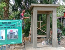 Satgas TMMD ke-125 Kodim 0118/Subulussalam Pacu Pengerjaan Dudukan Tandon Air di Desa Penanggalan