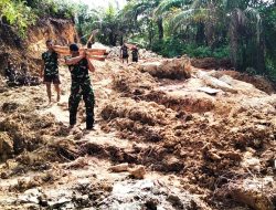 Satgas TMMD Kodim 0109/Aceh Singkil Kebut Pengerjaan, Papan Mal Jembatan Mulai Dibentuk