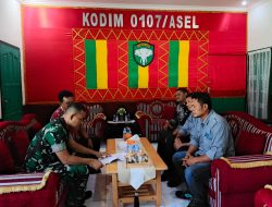 ‎Dandim 0107/Aceh Selatan Terima Kunjungan Silaturrahmi Ketua Umum FAJI Aceh Selatan