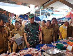 Dandim Subulussalam Bersama Forkopimda Laksanakan Sidak di Gudang Bulog dan Pasar Tradisional Kecamatan Simpang Kiri