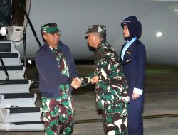 Pangdam IM Sambut Panglima TNI dan Wakasad di Bandara SIM Aceh Besar