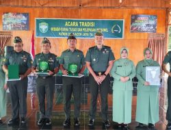 Dandim 0114/Aceh Jaya Pimpin Acara Tradisi Wisuda Purna Tugas dan Pelepasan Personel Kodim 0114/Aceh Jaya Beri Ucapkan Selamat dan Terima Kasih
