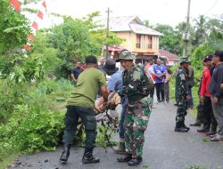 Gelar Aksi Pembersihan Lingkungan, Prajurit TNI Jajaran Korem 012/TU Sambut HUT ke-80 RI